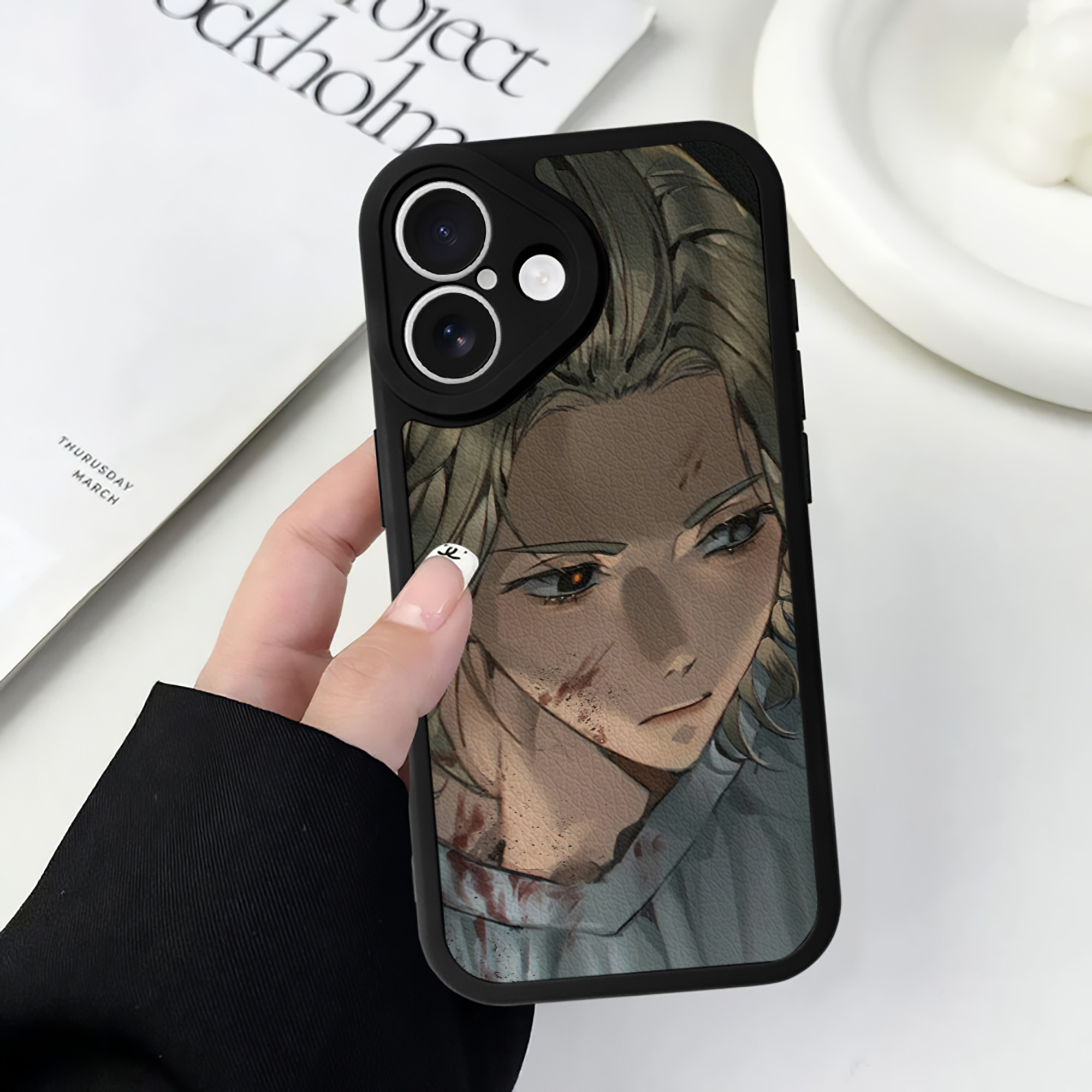 （画像用） 東京リベンジャーズ Tokyo Revengers 【iPhone 16シリーズ対応】シリコンスマホケース（レザー調） 材質：シリコン